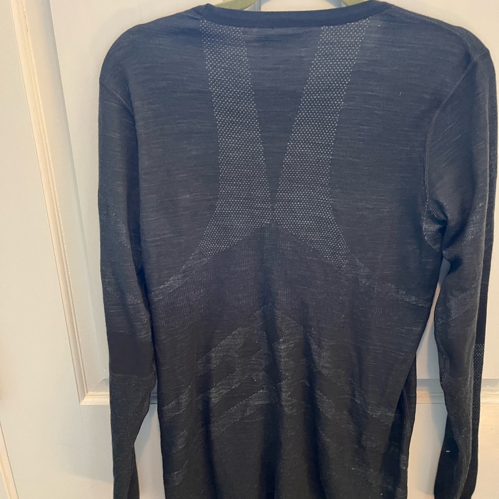 Smartwool Women's Charcoal Gray Long-Sleeve Crew Neck - Picture 3 of 5